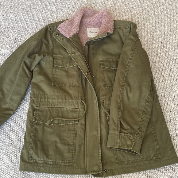 Madewell Sherpa-Trimmed Surplus Jacket - Picture 2 of 11